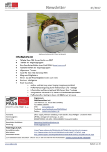 Newsletter 03/2017 - PASS Deutschland e.V.