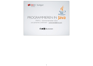 Java Slides.key - DHBW Stuttgart