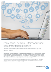 Content neu denken – Reichweite und Bekanntheitsgrad erhöhen