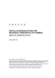 abacus installationsanleitung für microsoft-windows