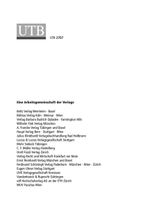 Basel Böhlau Verlag Köln · Weimar · Wien Verlag - utb-Shop