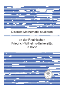 Diskrete Mathematik studieren an der Rheinischen Friedrich