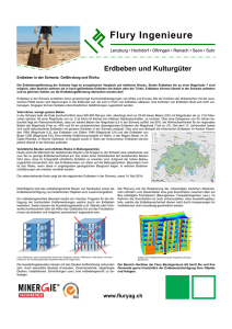 Produkteblatt Erdbeben und Kulturgüter