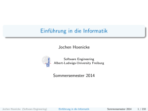 Einführung in die Informatik