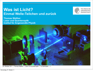 Was ist Licht? - IAP TU