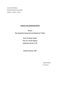 Seminar zum Islamischen Recht Thema: Das islamische