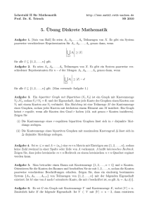 5.¨Ubung Diskrete Mathematik - Lehrstuhl II für Mathematik