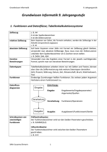 Grundwissen Informatik 9. Jahrgangsstufe - MGF