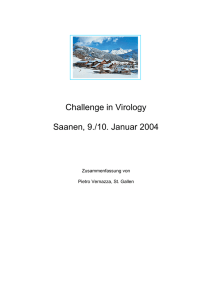 Zusammenfassung Challenge in Virology