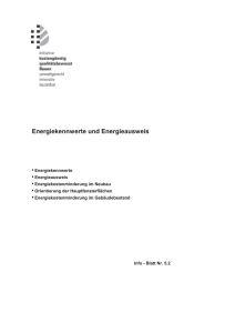 Energiekennwerte und Energieausweis - KOMKO