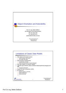 Object-Orientation and Extensibility Limitations of Classic Data Models