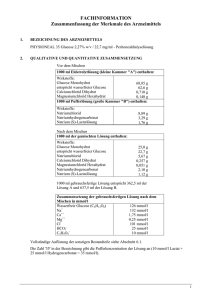 FACHINFORMATION Zusammenfassung der