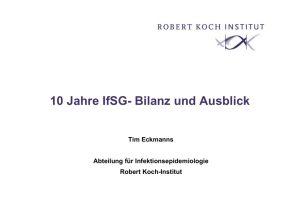 10 Jahre IfSG- Bilanz und Ausblick