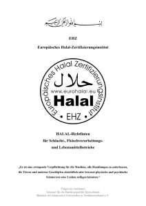 EHZ Halal Richtlinien