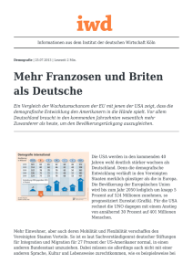 Mehr Franzosen und Briten als Deutsche