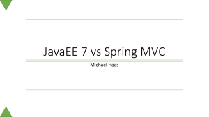 JavaEE 7 vs Spring MVC