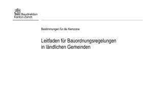 Kernzone: Leitfaden für Bauordnungsregelungen in ländlichen