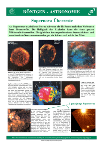 Supernova Überreste - Max-Planck-Institut für extraterrestrische Physik