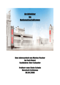 Architektur im Nationalsozialismus (Marina Fischer, 2008)