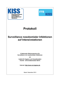 Protokoll Surveillance nosokomialer Infektionen auf Intensivstationen