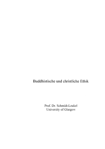 Buddhistische und christliche Ethik