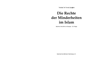 Die Rechte der Minderheiten im Islam