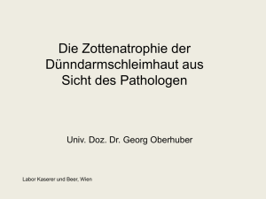 Oberhuber, Georg - Die Zottenatrophie der Dünndarmschleimhaut
