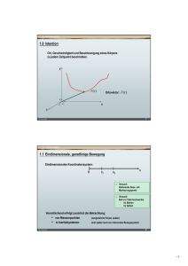 Kinematik - Lehrstuhl für Didaktik der Physik