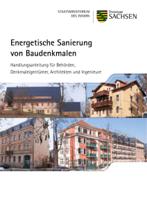 Energetische Sanierung von Baudenkmalen