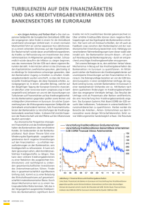 turbulenzen auf den finanzmärkten und das kreditvergabeverfahren