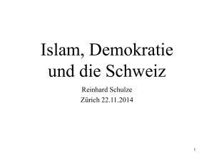 Islam, Demokratie und die Schweiz