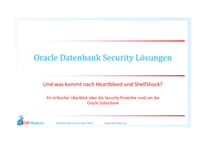 Oracle Datenbank Security Lösungen