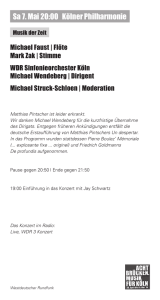 Sa 7. Mai 20:00 Kölner Philharmonie