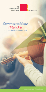 Programm herunterladen - Sommerliche Musiktage Hitzacker