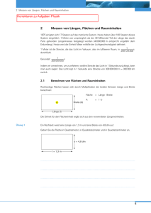 Vorkurs Physik Aufgaben Korrigenda