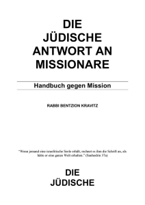 die jüdische antwort an missionare