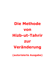 Die Methode von Hizb-ut-Tahrir zur Veränderung