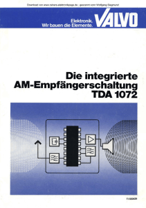 Empfängerschaltung TDA 1072 - Rainers