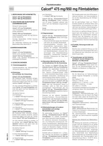 Calcet® 475 mg/950 mg Filmtabletten