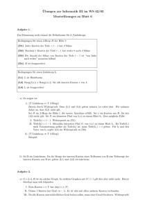 ¨Ubungen zur Informatik III im WS 02/03 Musterlösungen zu Blatt 6