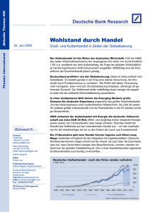 Wohlstand durch Handel: Groß- und Außenhandel in