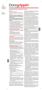 Packungsbeilage Doregrippin Filmtabletten