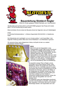 Bauanleitung original Slotdevil Parma ECO/PLUS