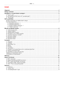 PHP und MYSQL