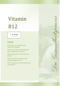 Vitamin B12 - Die Gesundheitspraxis