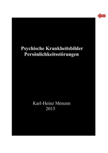 Psychische Krankheitsbilder Persönlichkeitsstörungen