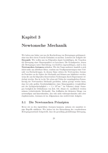 Kapitel 3 Newtonsche Mechanik - Quantenoptik makroskopischer