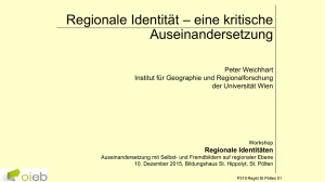 Regionale Identität - Österreichisches Institut für Erwachsenenbildung