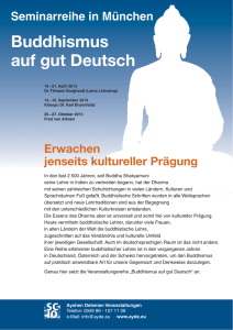 Buddhismus auf gut Deutsch - Deutsche Buddhistische Union