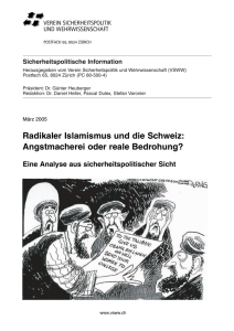 Radikaler Islamismus und die Schweiz